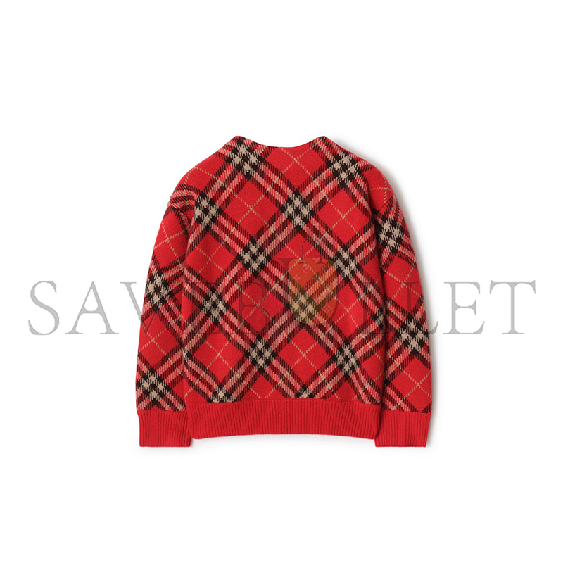 BURBERRY WOOL CARDIGAN IN CHECK 81184121